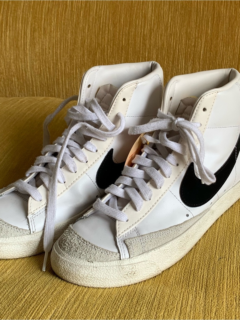 Nike blazer mid 77 white high top sneakers